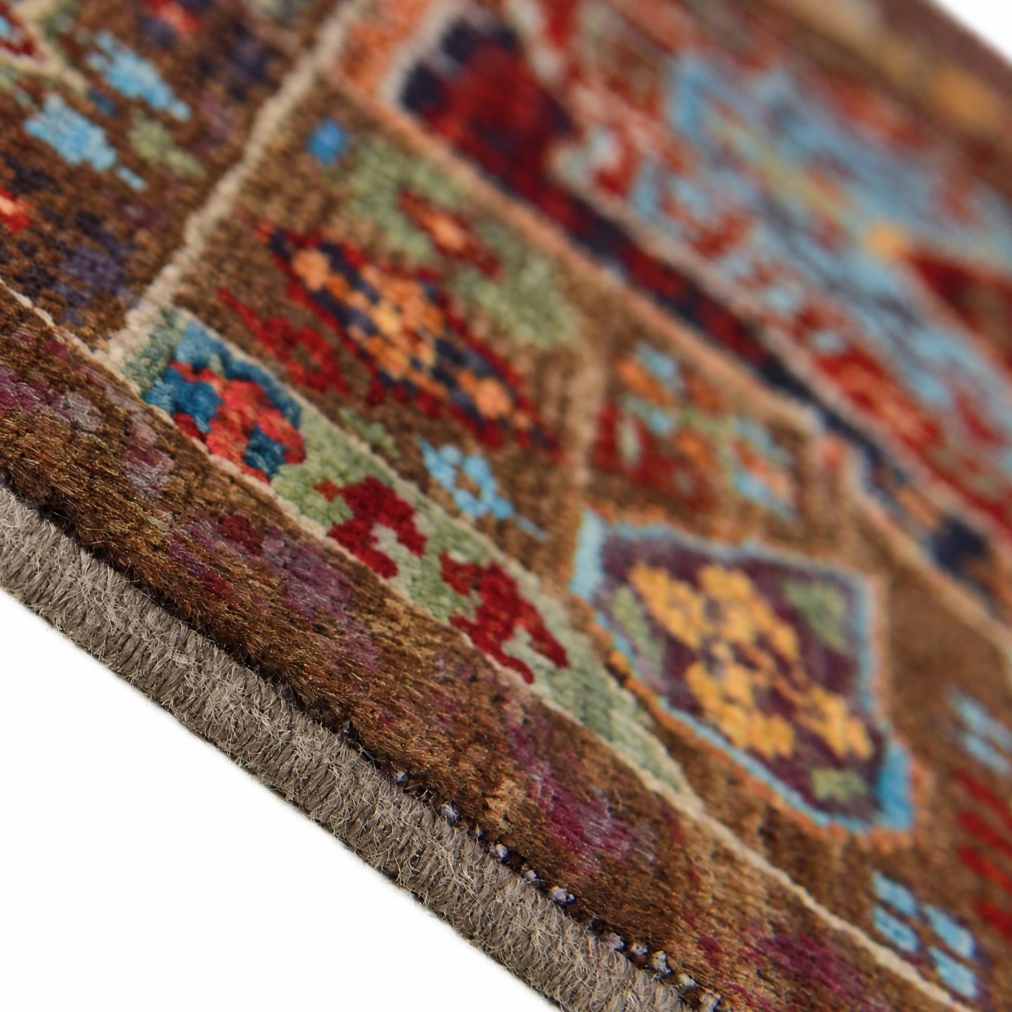 60cm x 90cm Hand Knotted Mamluk Ziegler Rug