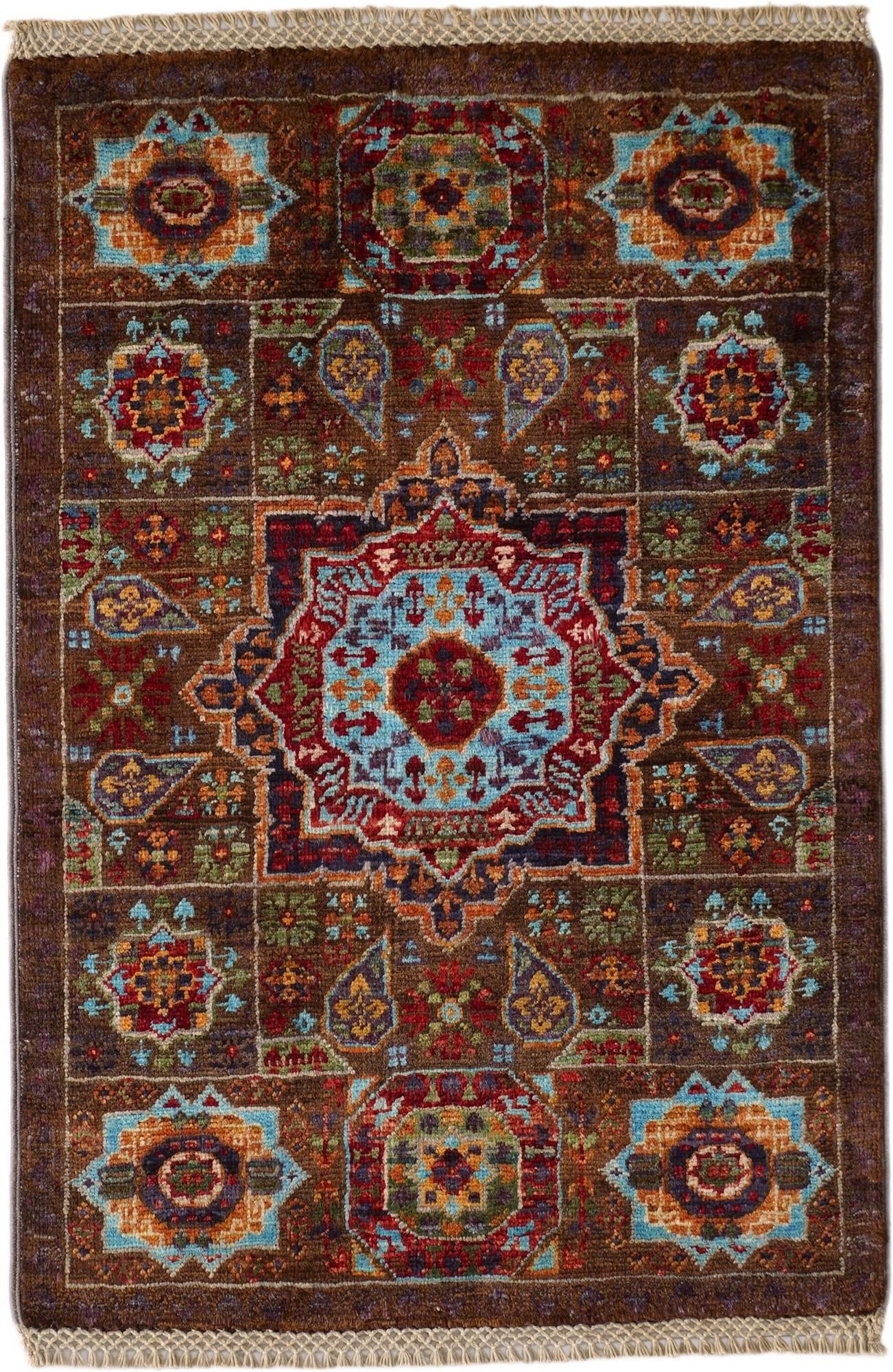 2' x 3' Hand Knotted Mamluk Ziegler Rug