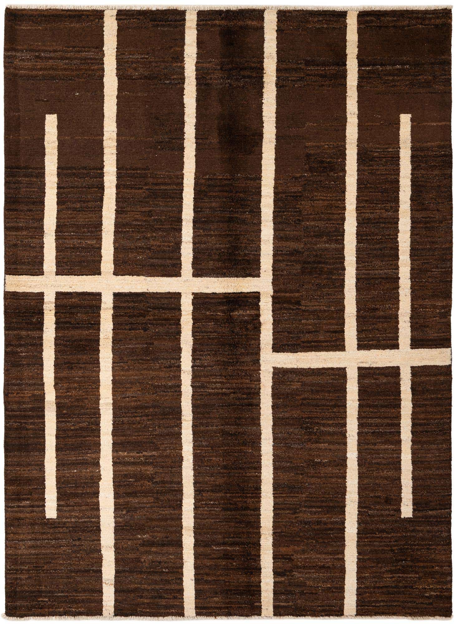 5' 9 x 7' 8 Hand Knotted Modern Ziegler Wool Rug