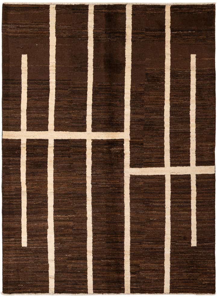 5' 9 x 7' 8 Hand Knotted Modern Ziegler Wool Rug