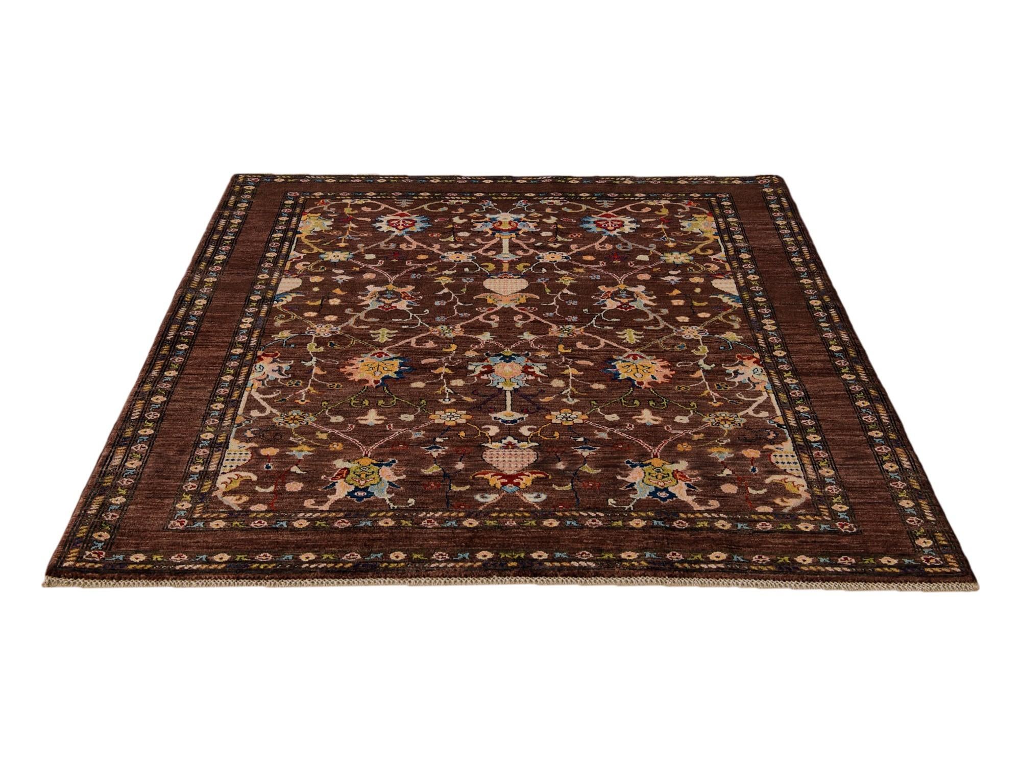 4' 11 x 6' 5 Hand Knotted Modern Ziegler Rug