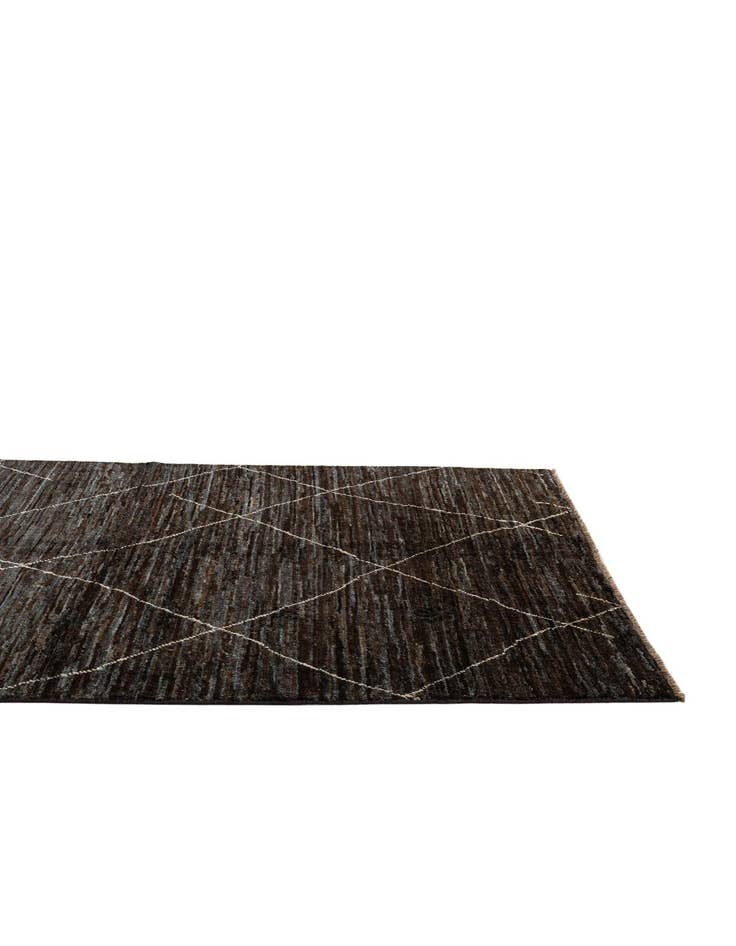 Detail image of 4' 7 x 6' 5 Hand Knotted Moroccan Wool Rug