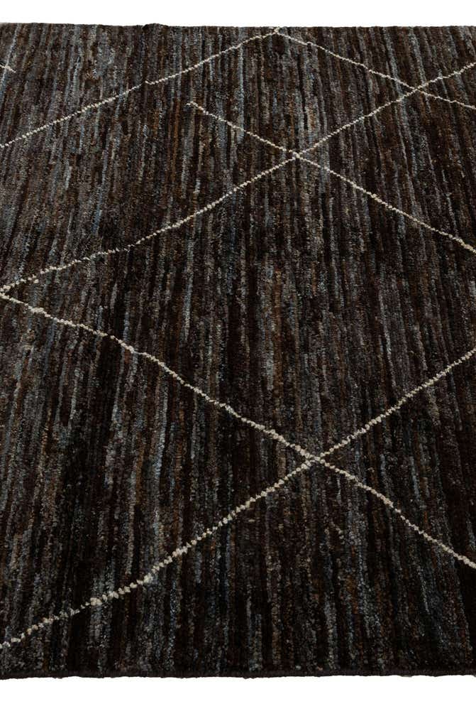 4' 7 x 6' 5 Hand Knotted Moroccan Wool Rug