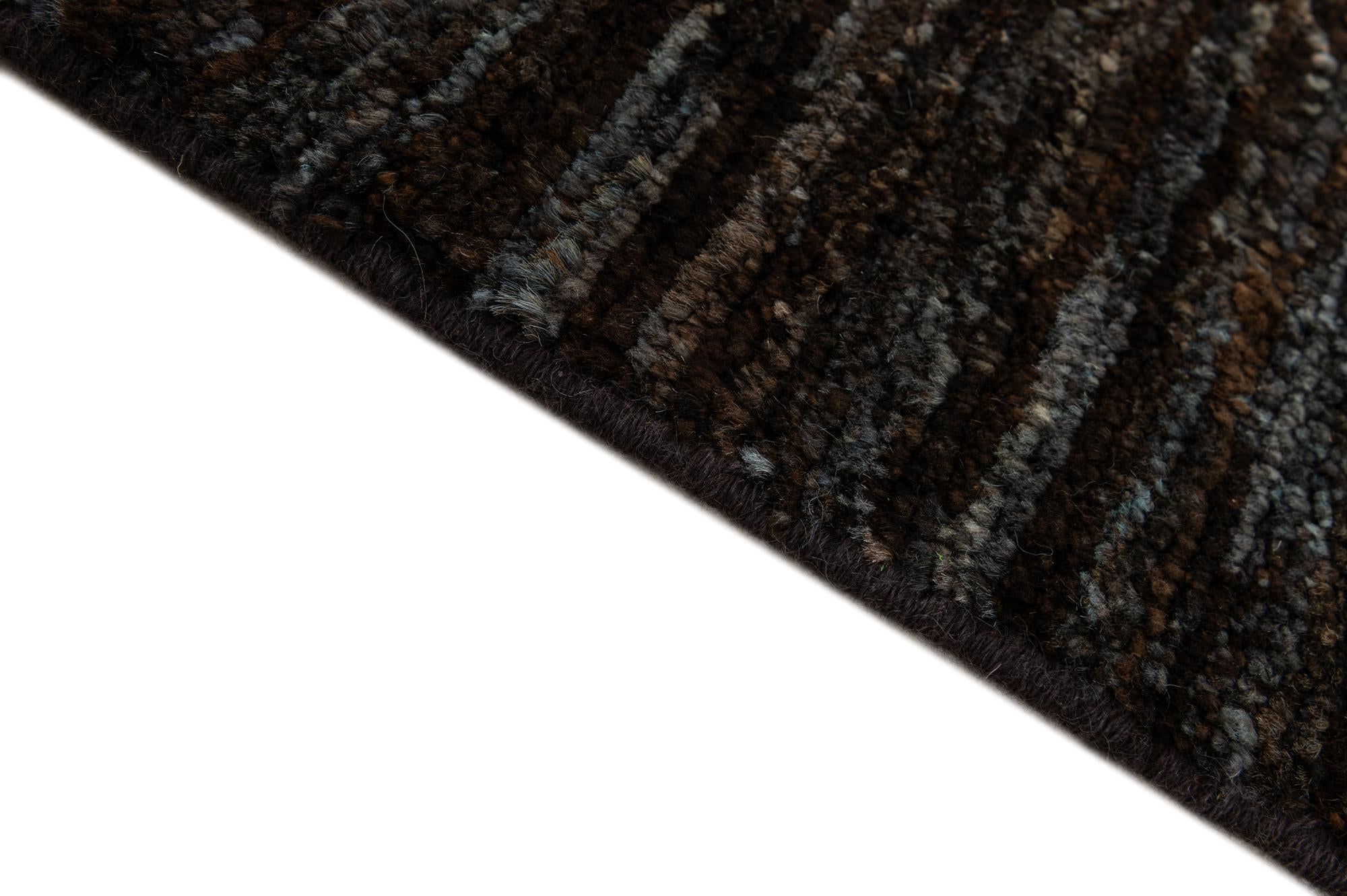 4' 7 x 6' 5 Hand Knotted Moroccan Wool Rug