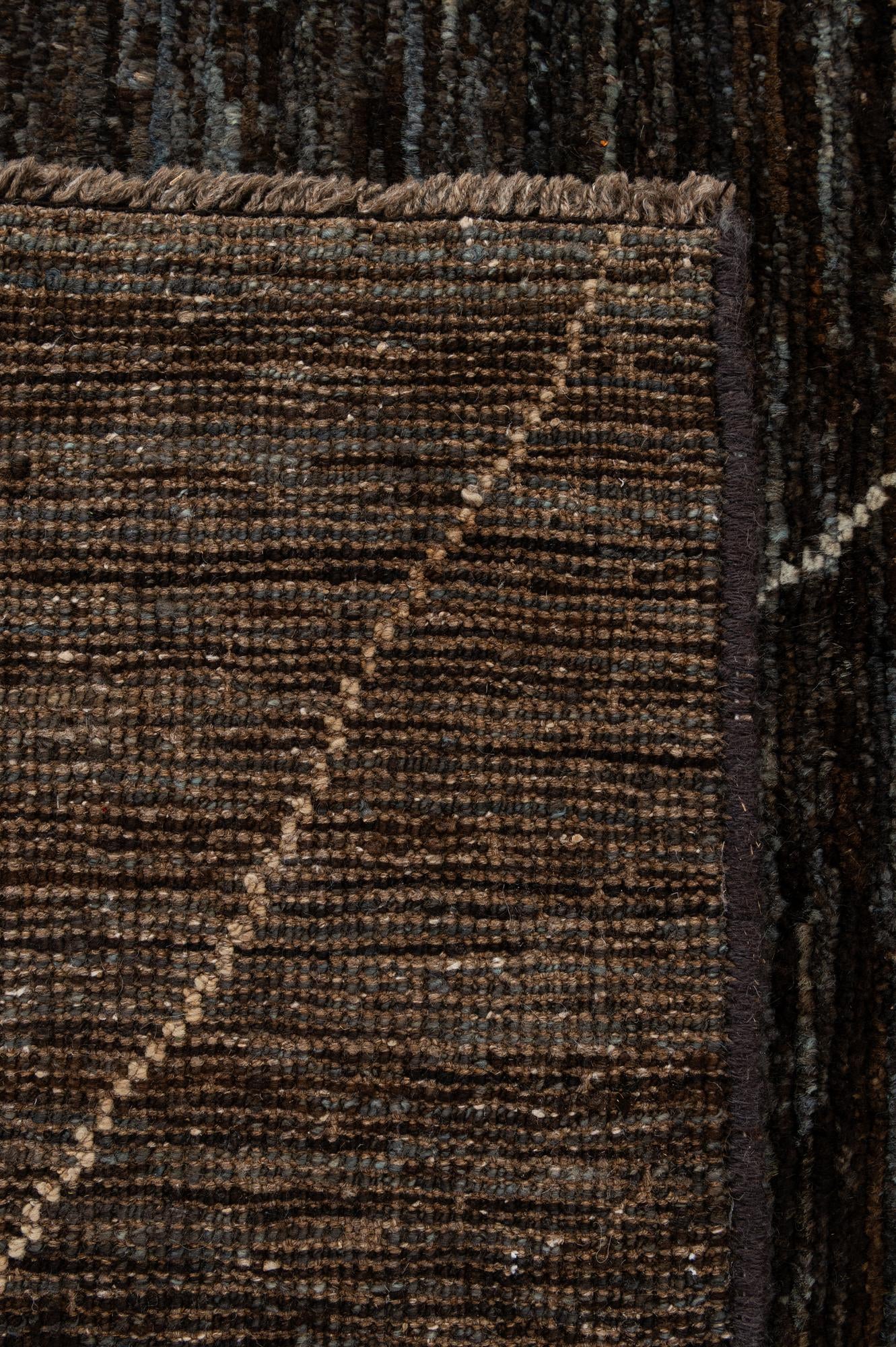 4' 7 x 6' 5 Hand Knotted Moroccan Wool Rug