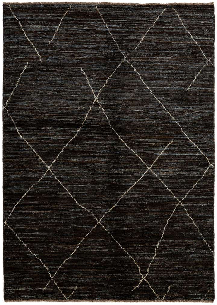 4' 7 x 6' 5 Hand Knotted Moroccan Wool Rug