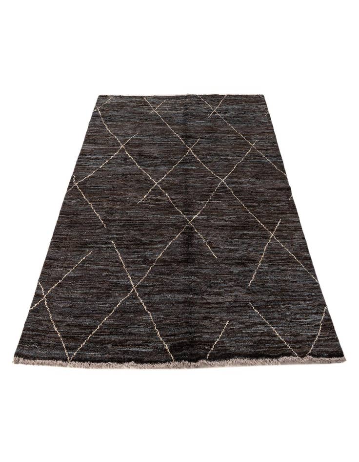 Detail image of 5' x 7' 4 Hand Knotted Moroccan Wool Rug