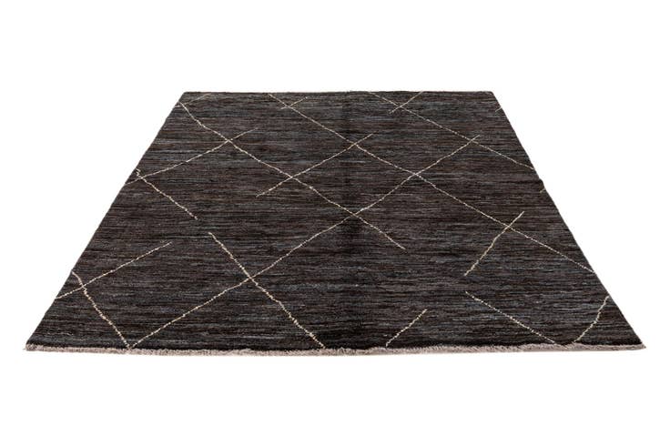 Detail image of 5' x 7' 4 Hand Knotted Moroccan Wool Rug