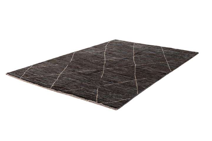 5' x 7' 4 Hand Knotted Moroccan Wool Rug