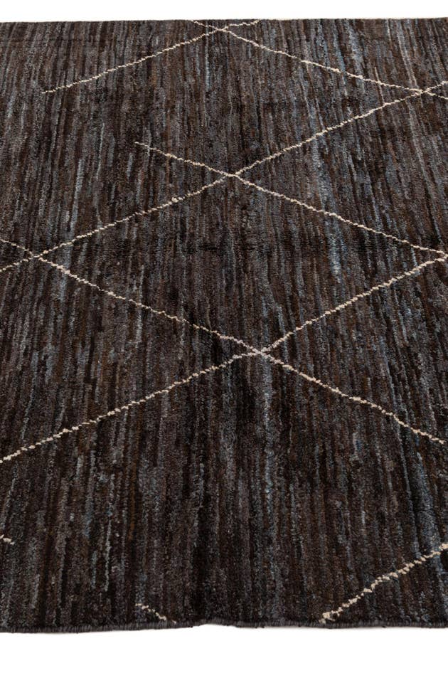 Detail image of 5' x 7' 4 Hand Knotted Moroccan Wool Rug
