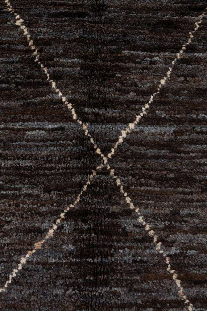 5' x 7' 4 Hand Knotted Moroccan Wool Rug