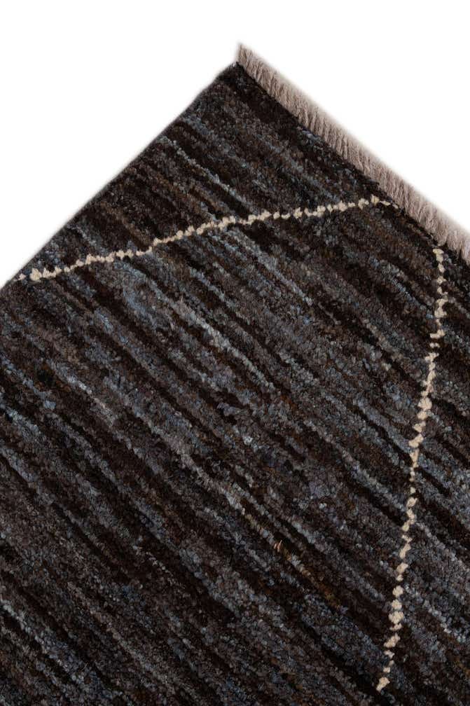 5' x 7' 4 Hand Knotted Moroccan Wool Rug