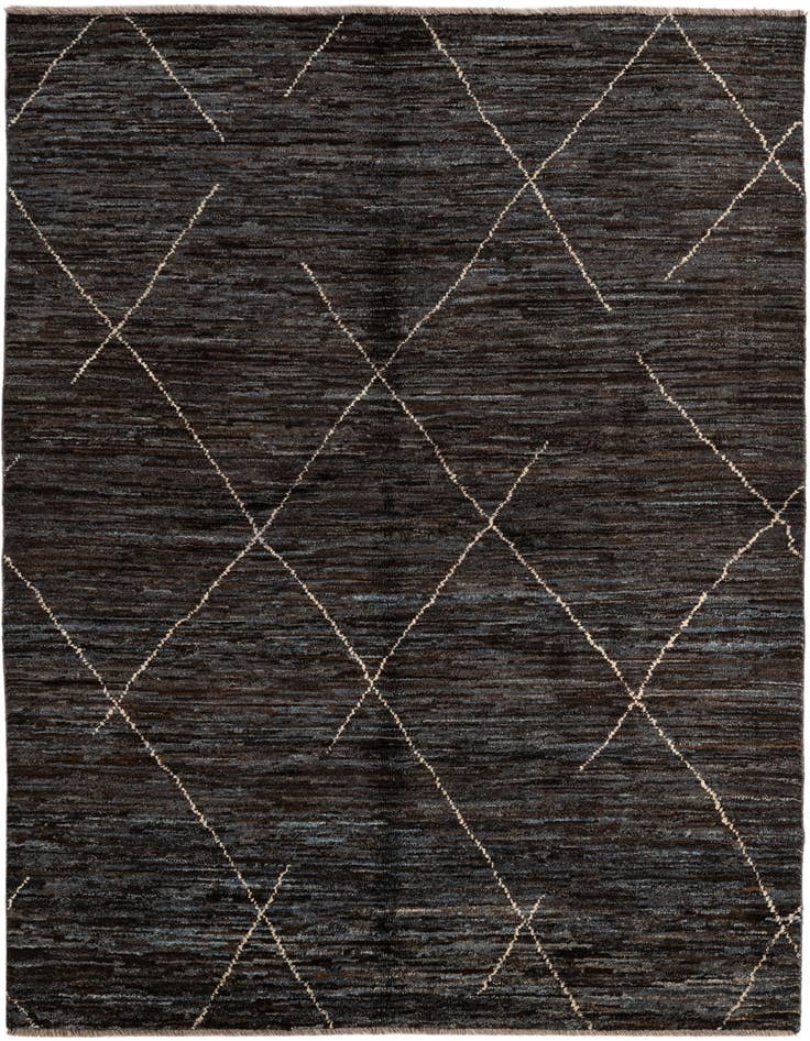 Detail image of 5' x 7' 4 Hand Knotted Moroccan Wool Rug