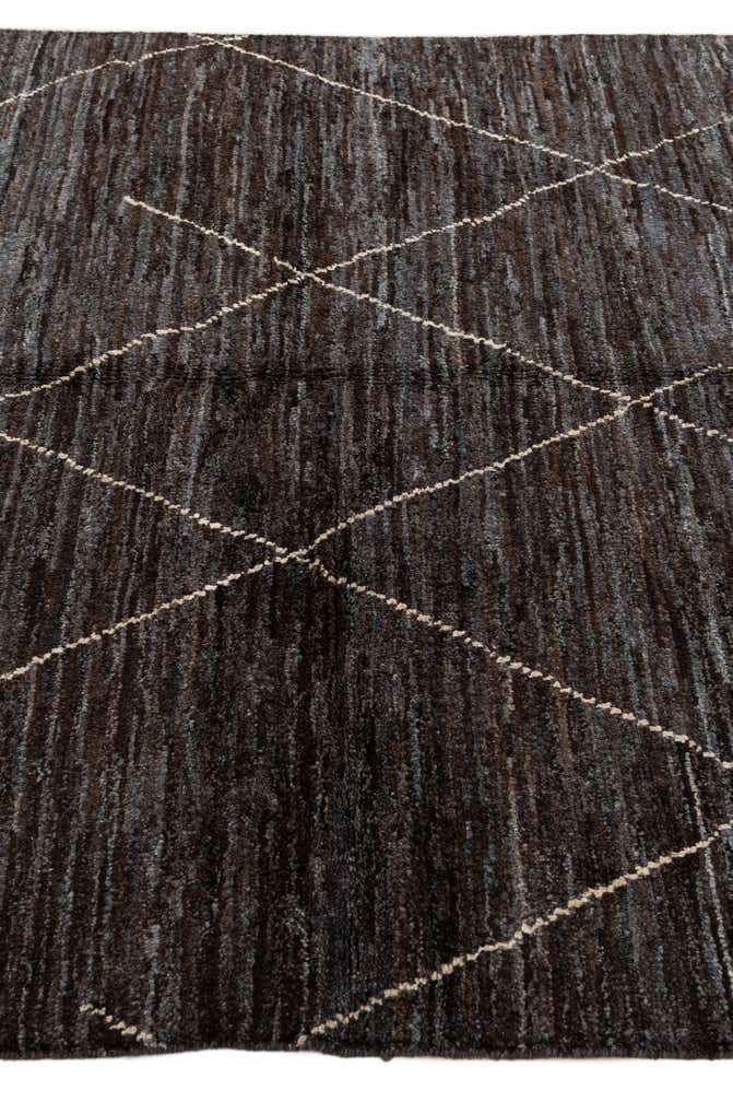 5' x 7' 4 Hand Knotted Moroccan Wool Rug