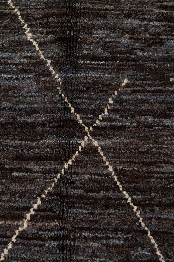 5' x 7' 4 Hand Knotted Moroccan Wool Rug
