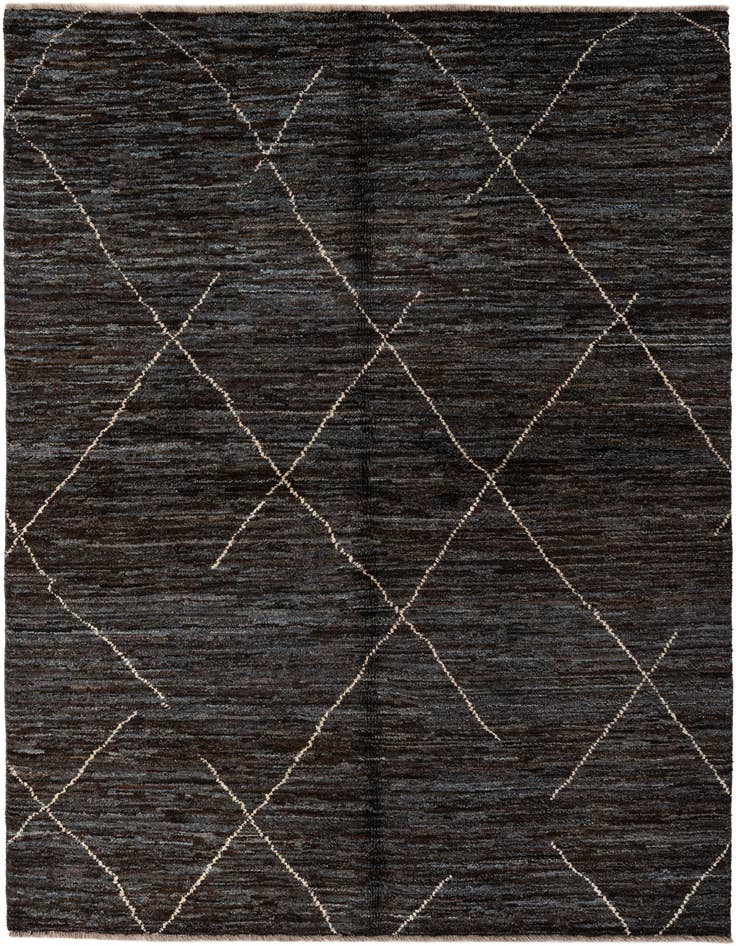 Detail image of 5' x 7' 4 Hand Knotted Moroccan Wool Rug