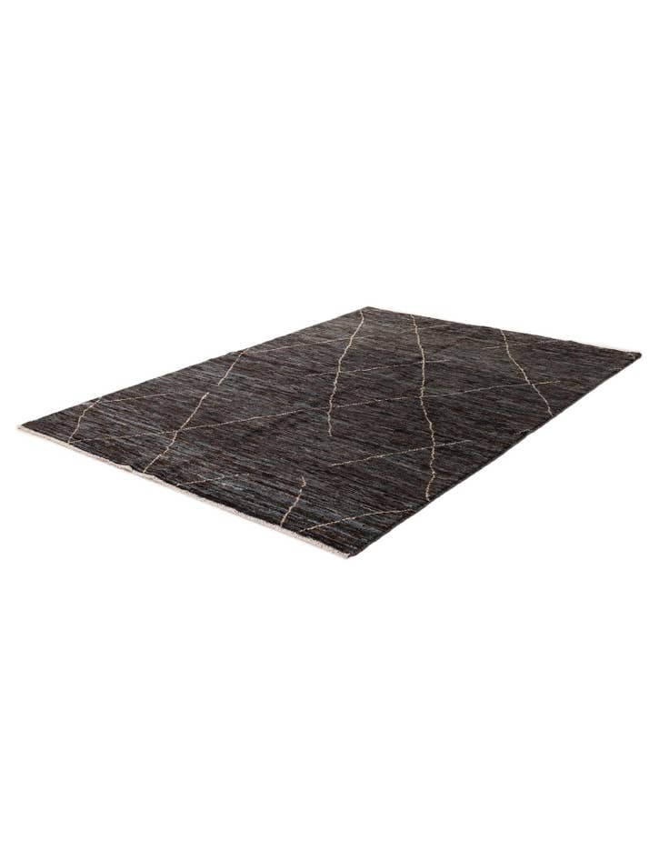 Detail image of 5' 3 x 7' 4 Hand Knotted Moroccan Wool Rug