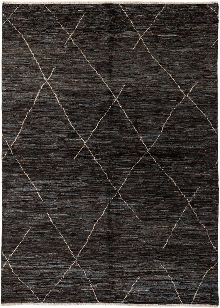 5' 3 x 7' 4 Hand Knotted Moroccan Wool Rug