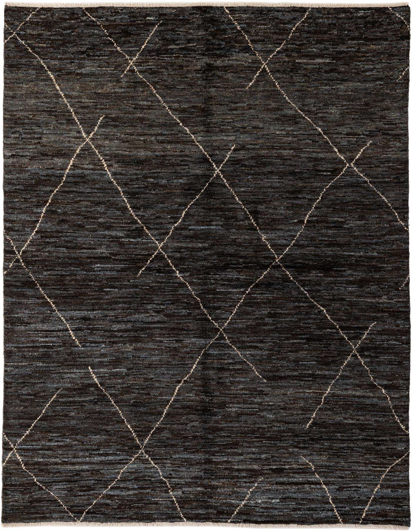 5' 3 x 7' 4 Hand Knotted Moroccan Wool Rug