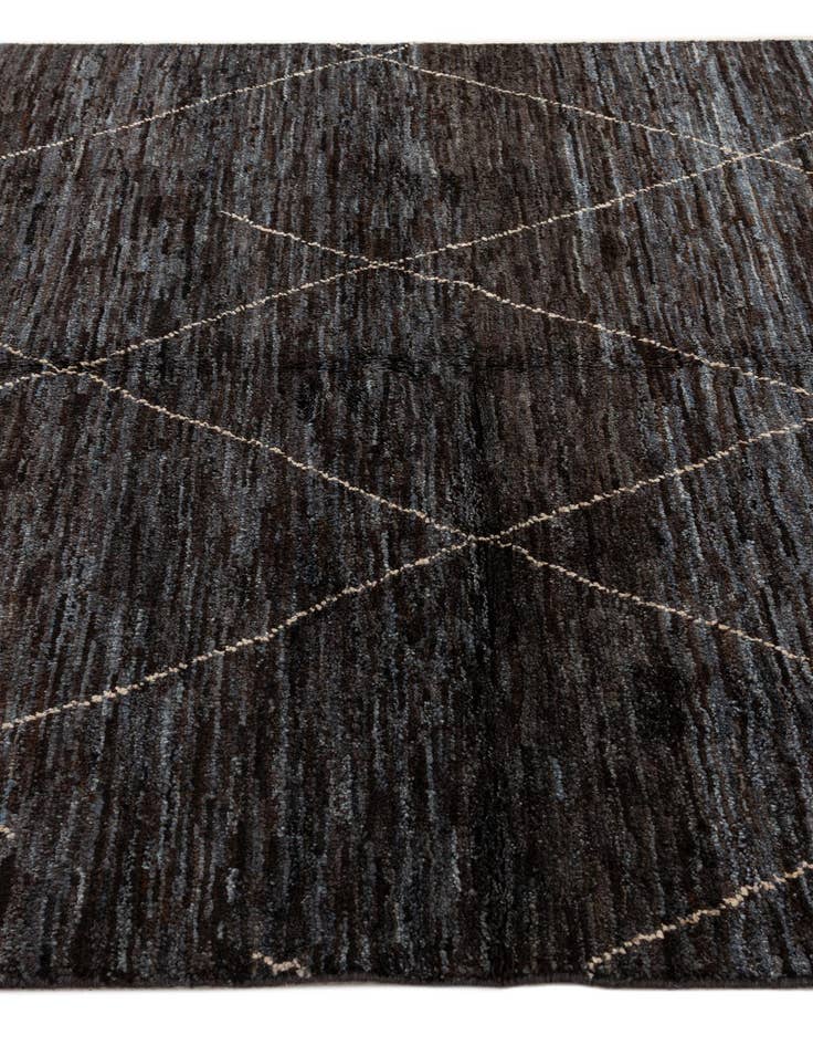 Detail image of 5' 3 x 7' 4  Hand Knotted Moroccan Wool Rug