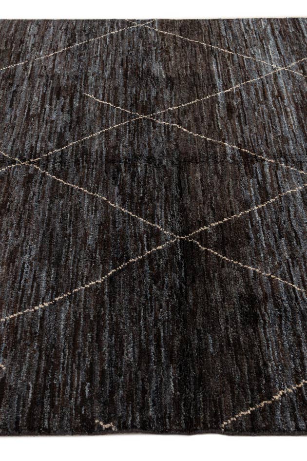Detail image of 5' 3 x 7' 4 Hand Knotted Moroccan Wool Rug