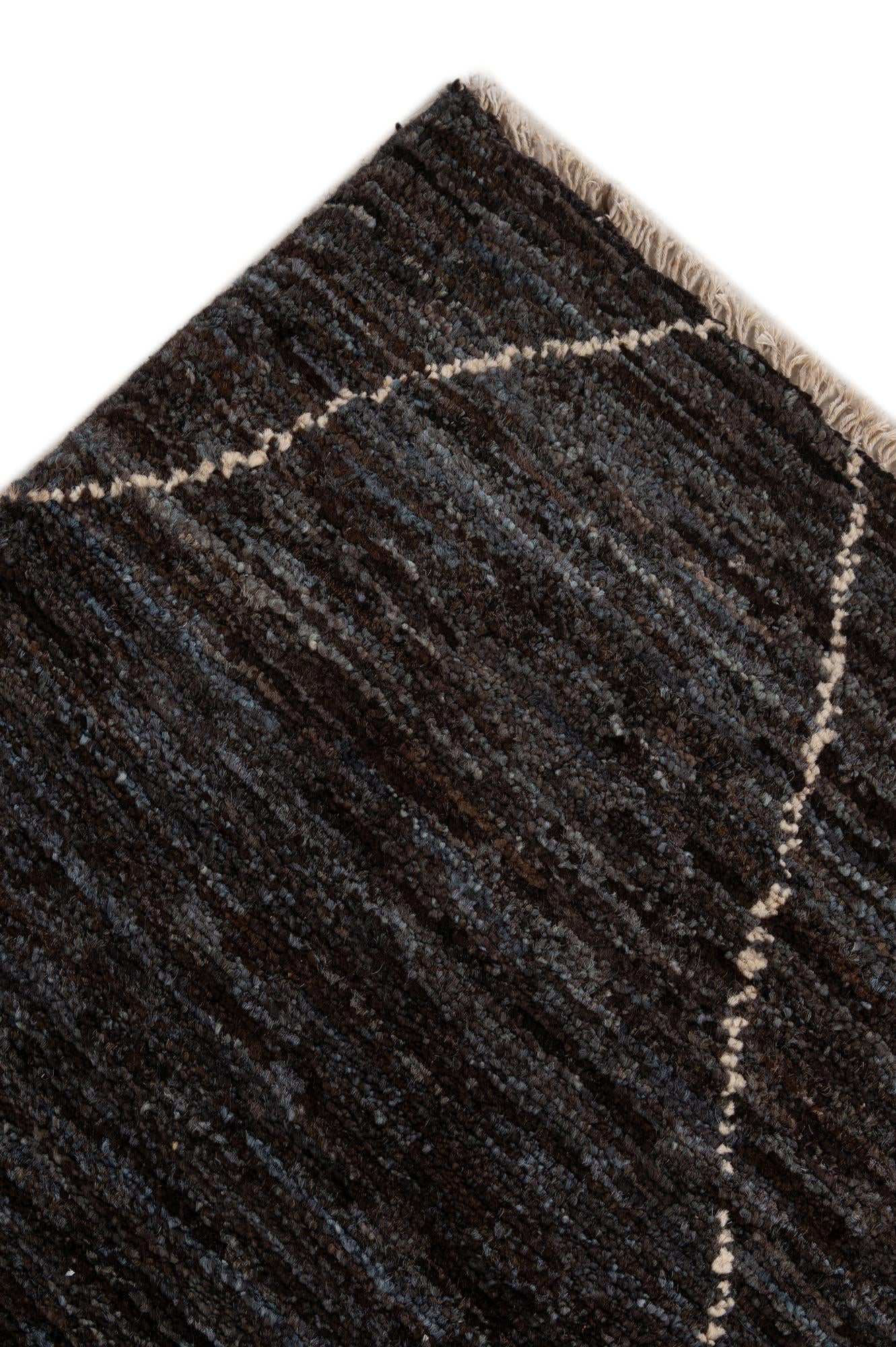 5' 3 x 7' 4 Hand Knotted Moroccan Wool Rug