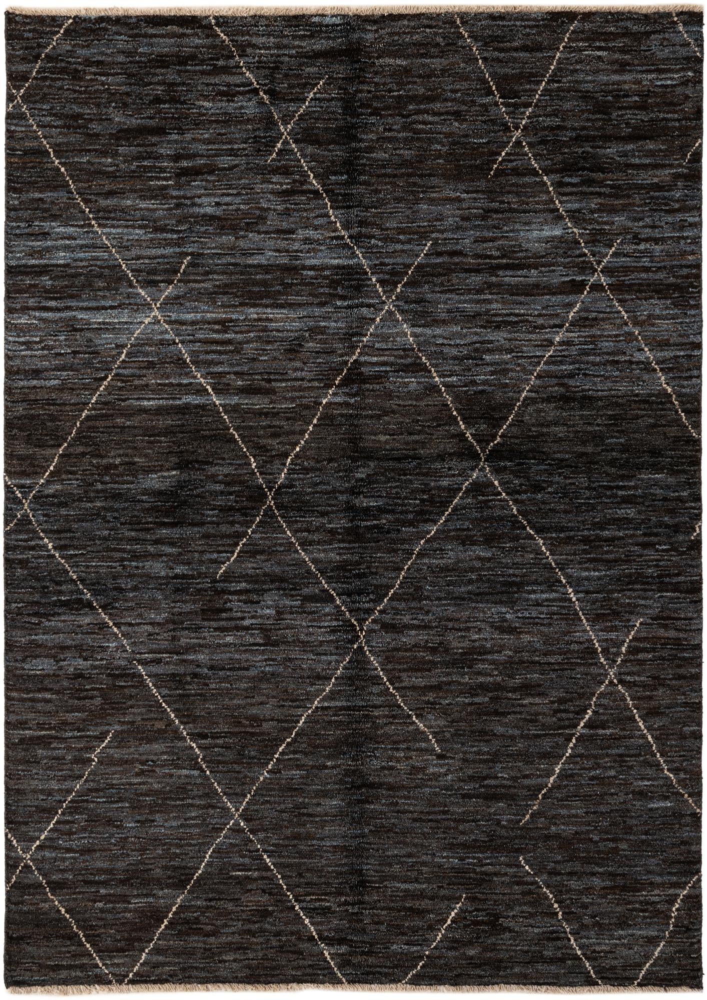 5' 3 x 7' 4 Hand Knotted Moroccan Wool Rug