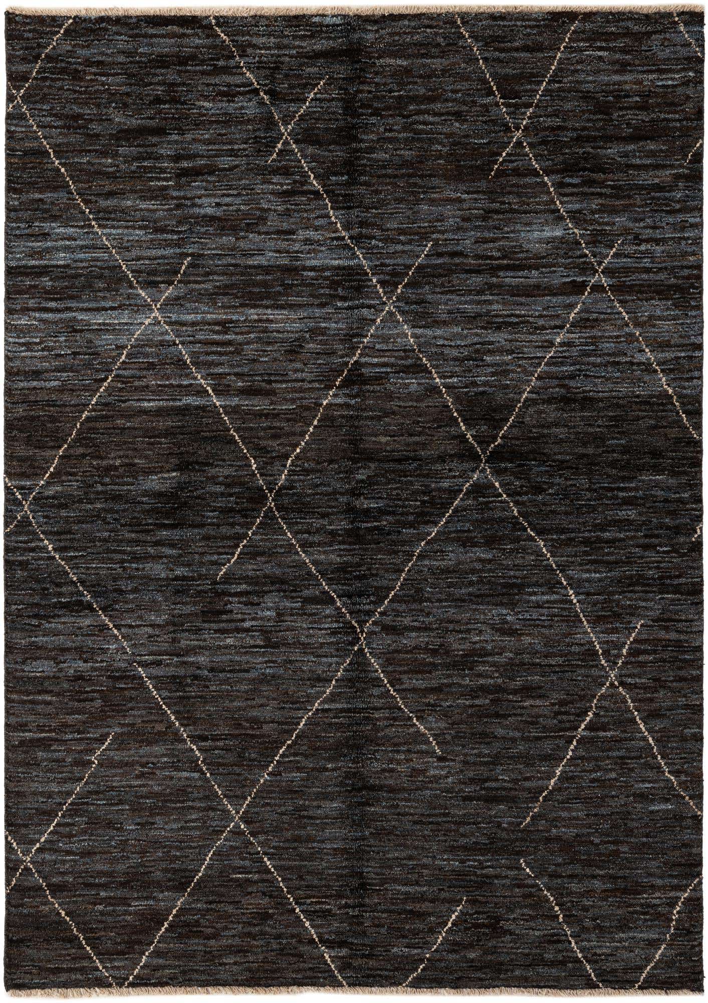 5' 3 x 7' 4 Hand Knotted Moroccan Wool Rug