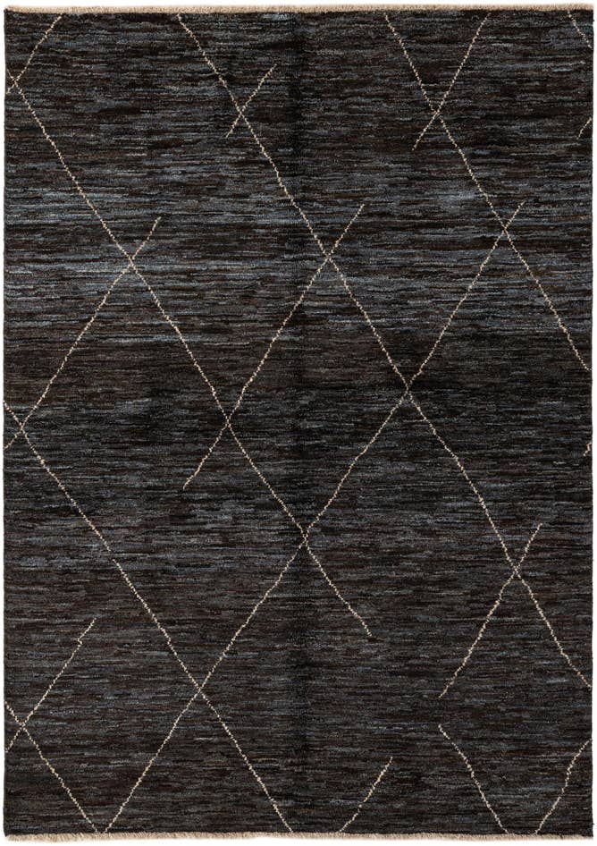 Detail image of 5' 3 x 7' 4 Hand Knotted Moroccan Wool Rug
