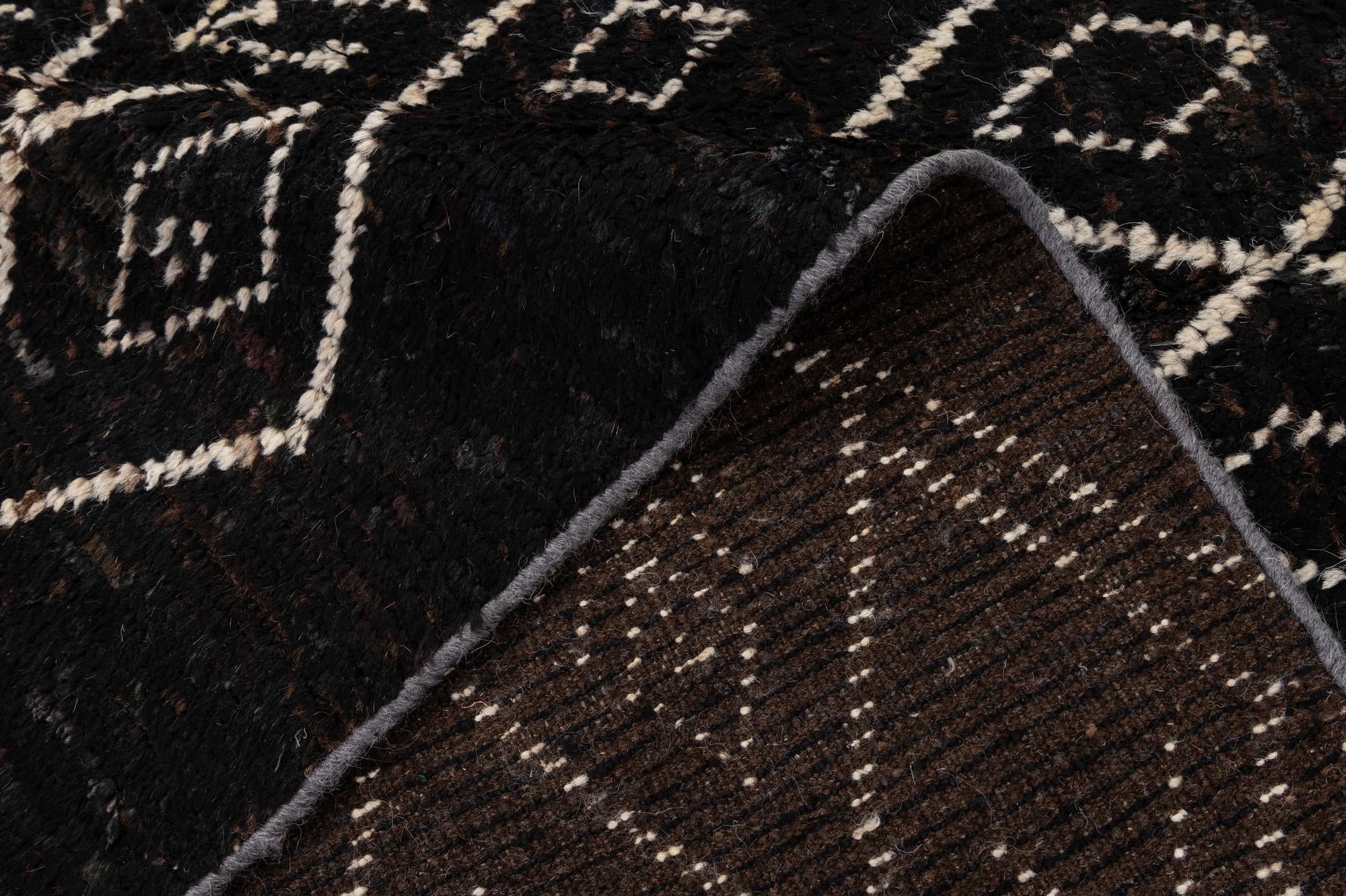 5' 4 x 7' 10 Hand Knotted Moroccan Wool Rug