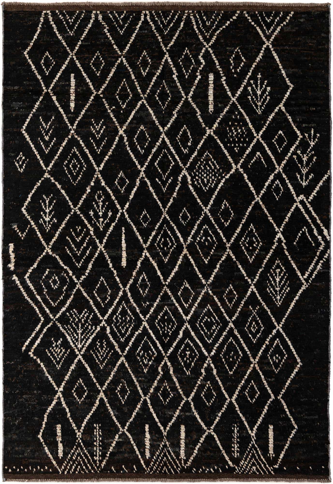 5' 4 x 7' 10 Hand Knotted Moroccan Wool Rug