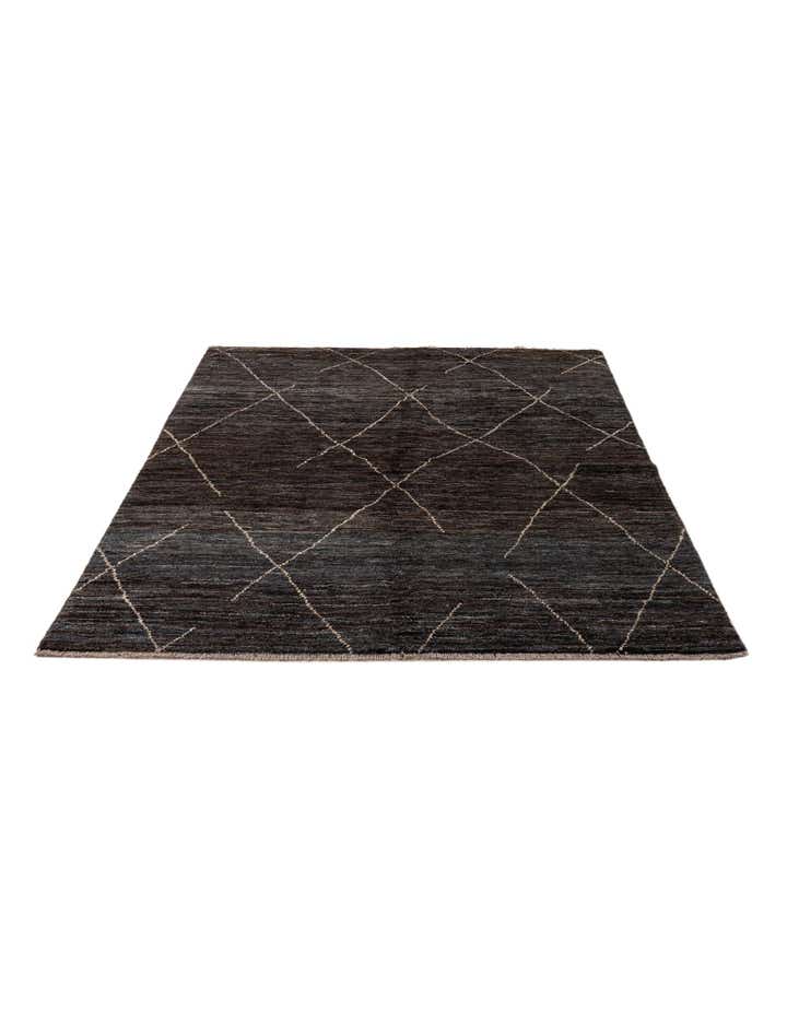 5' 1 x 7' 4 Hand Knotted Moroccan Wool Rug