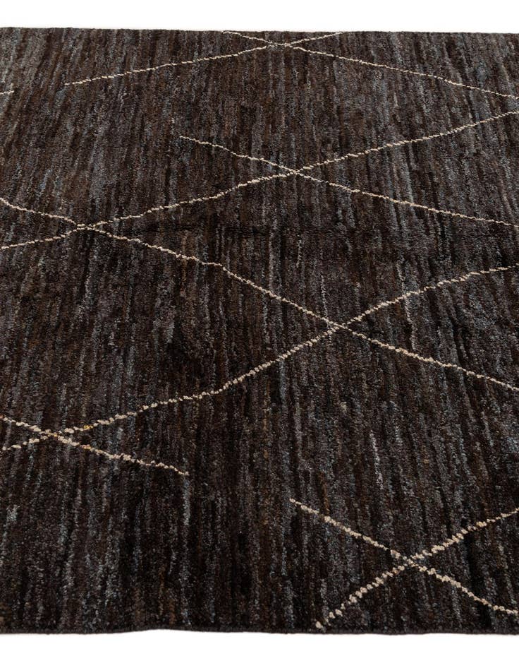 Detail image of 5' 1 x 7' 4  Hand Knotted Moroccan Wool Rug