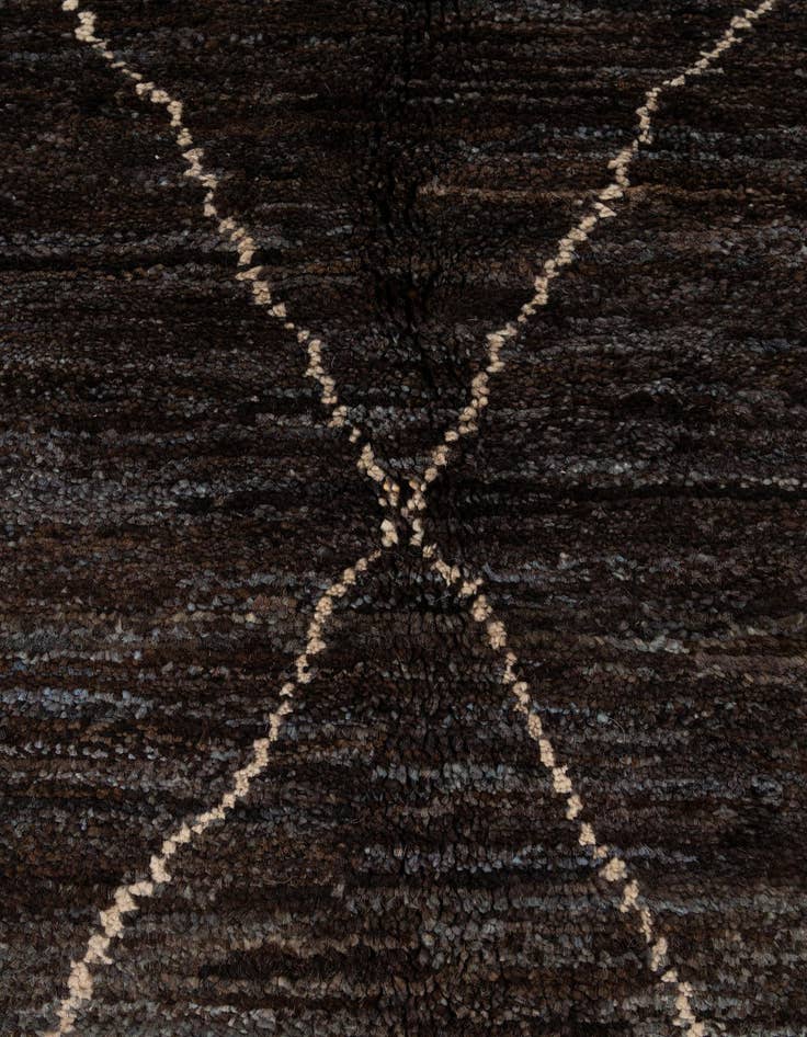 Detail image of 5' 1 x 7' 4  Hand Knotted Moroccan Wool Rug