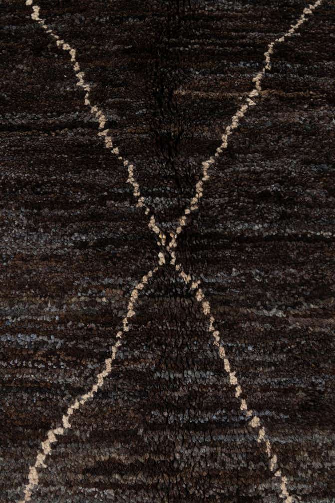 5' 1 x 7' 4 Hand Knotted Moroccan Wool Rug