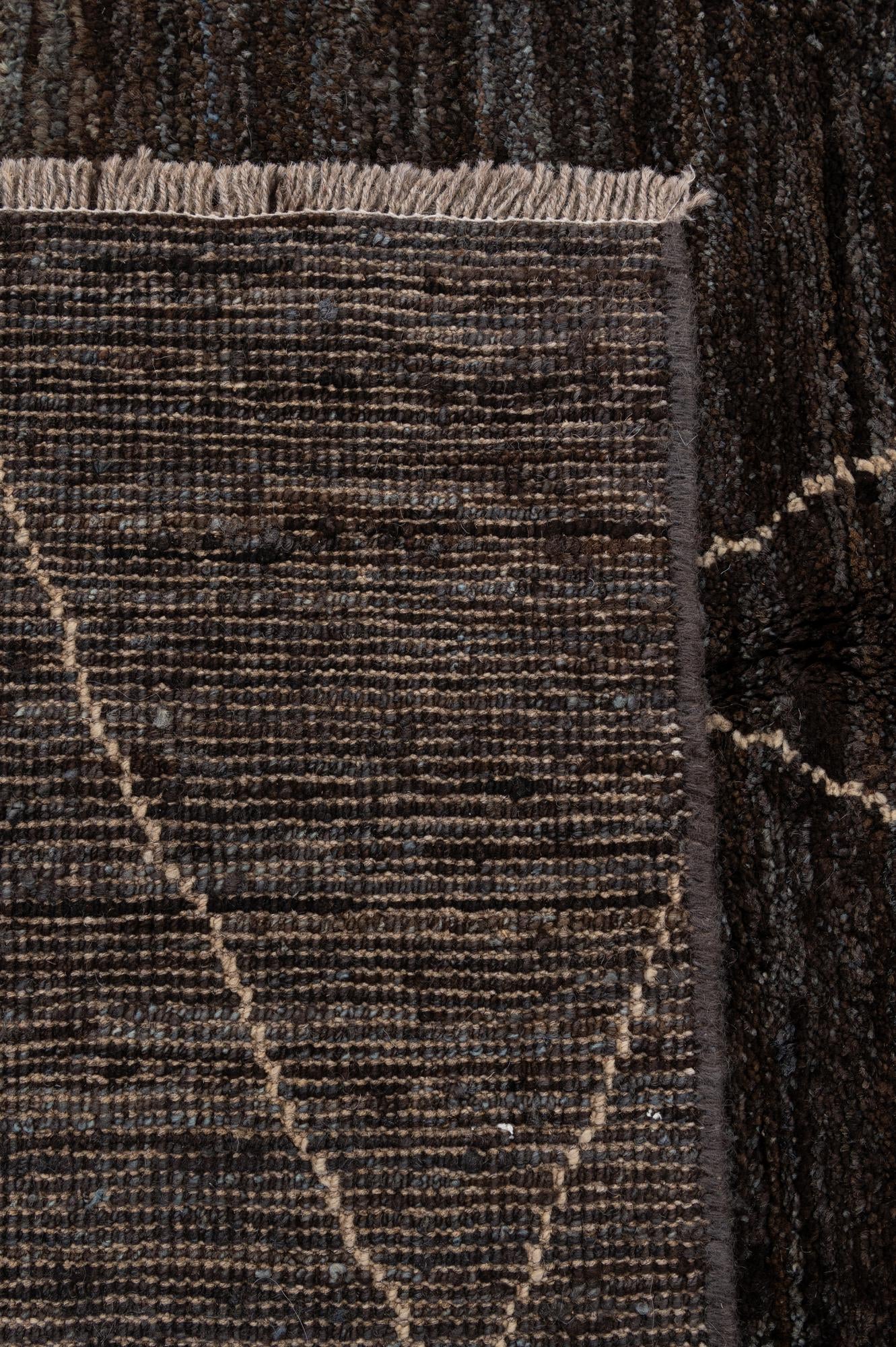 5' 1 x 7' 4 Hand Knotted Moroccan Wool Rug