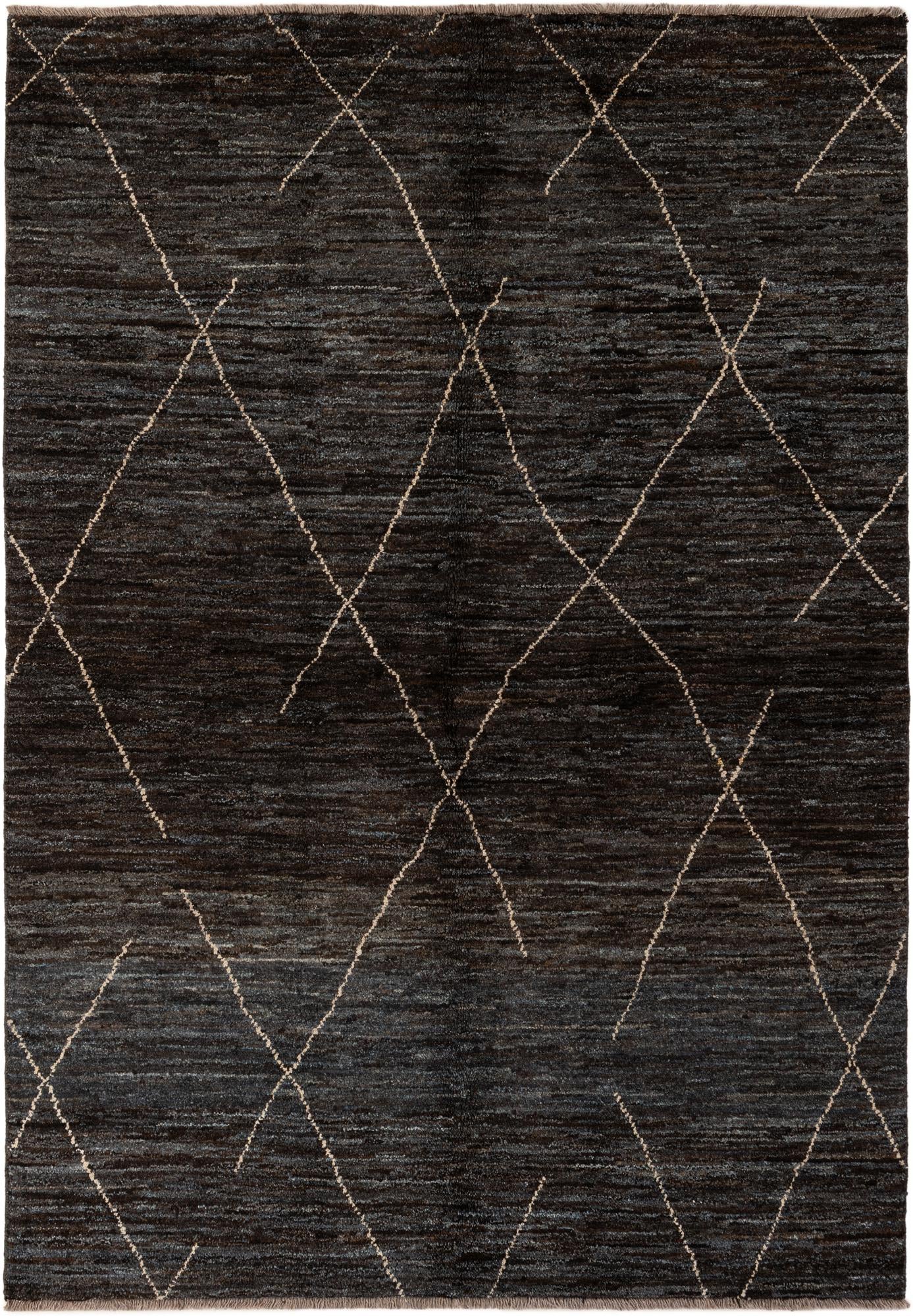 5' 1 x 7' 4 Hand Knotted Moroccan Wool Rug