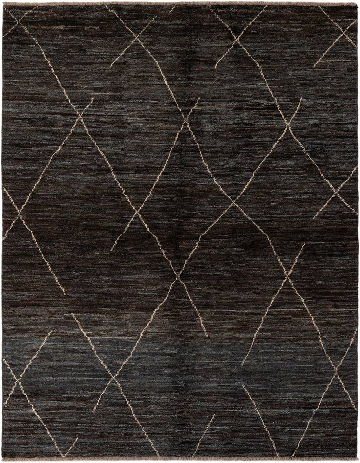 Detail image of 5' 1 x 7' 4 Hand Knotted Moroccan Wool Rug