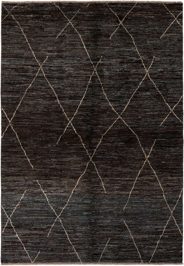 5' 1 x 7' 4 Hand Knotted Moroccan Wool Rug