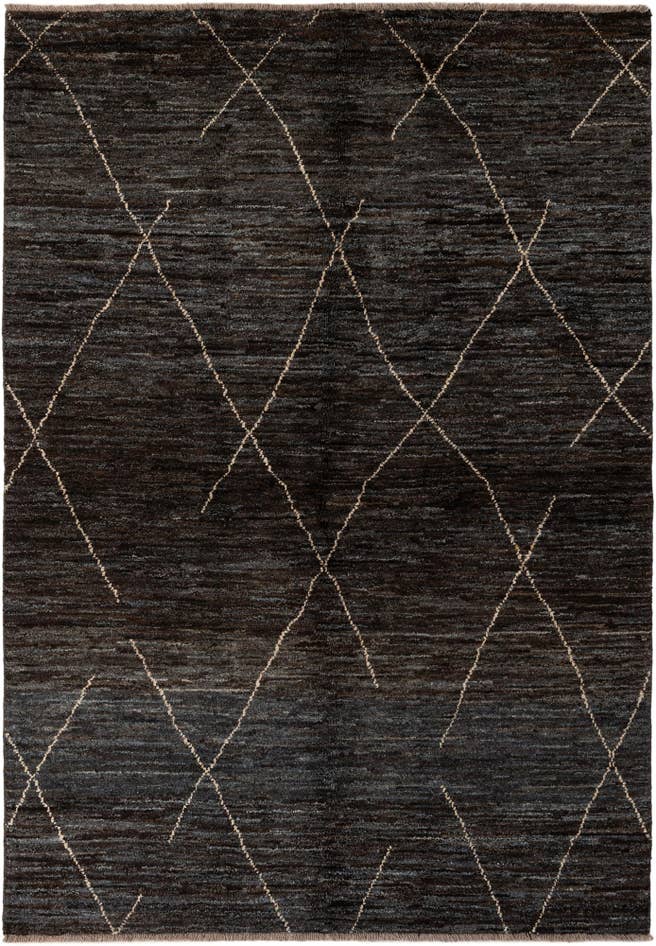 Detail image of 5' 1 x 7' 4 Hand Knotted Moroccan Wool Rug