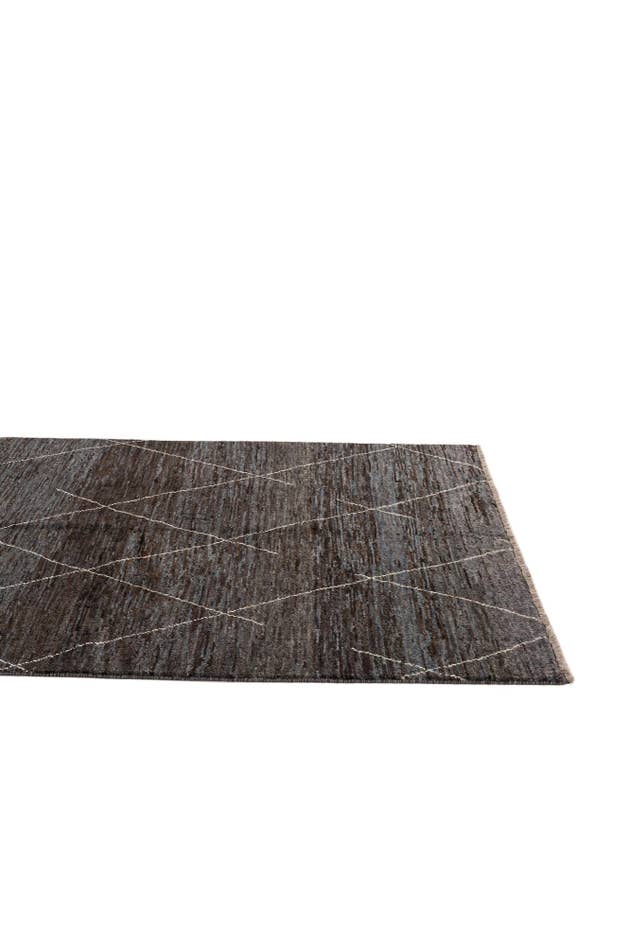 Detail image of 5' 2 x 7' 7 Hand Knotted Moroccan Wool Rug