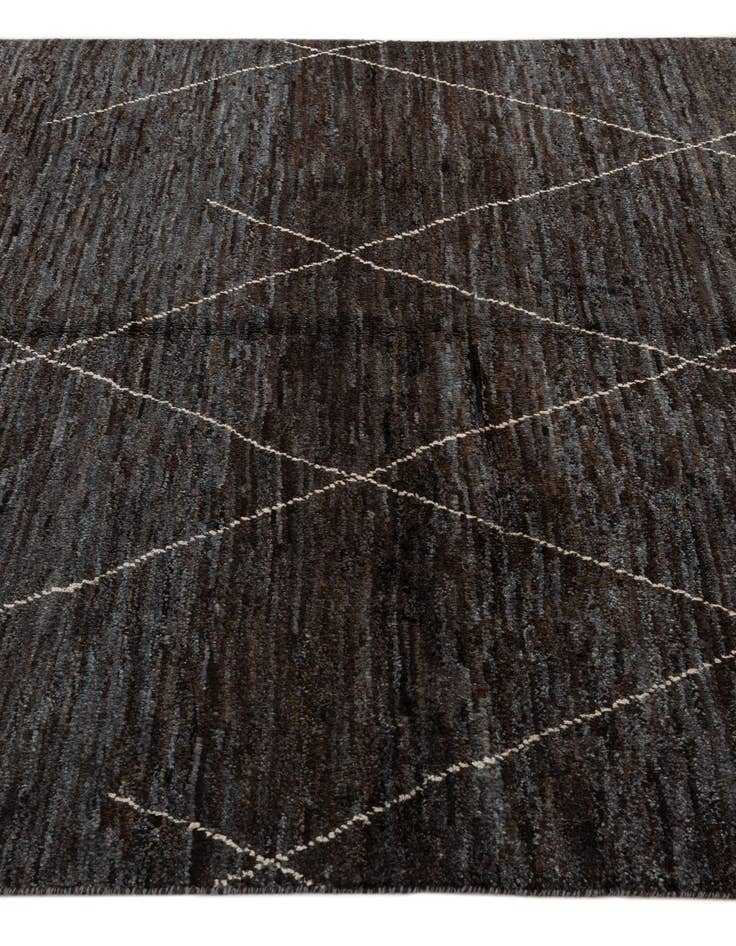 Detail image of 5' 2 x 7' 7  Hand Knotted Moroccan Wool Rug