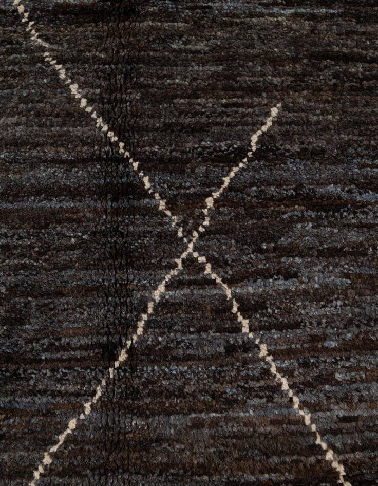 Detail image of 5' 2 x 7' 7  Hand Knotted Moroccan Wool Rug