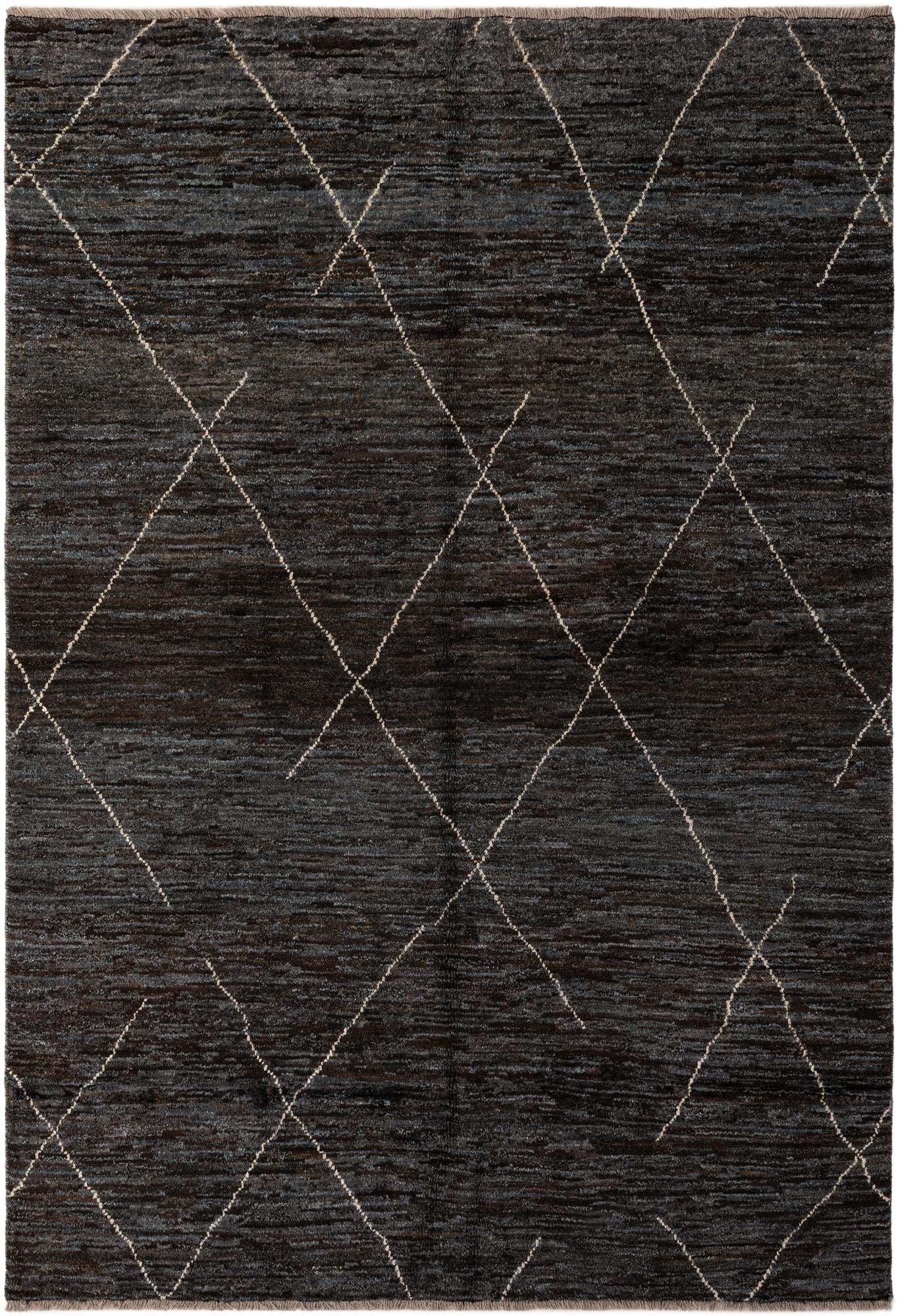 5' 2 x 7' 7 Hand Knotted Moroccan Wool Rug
