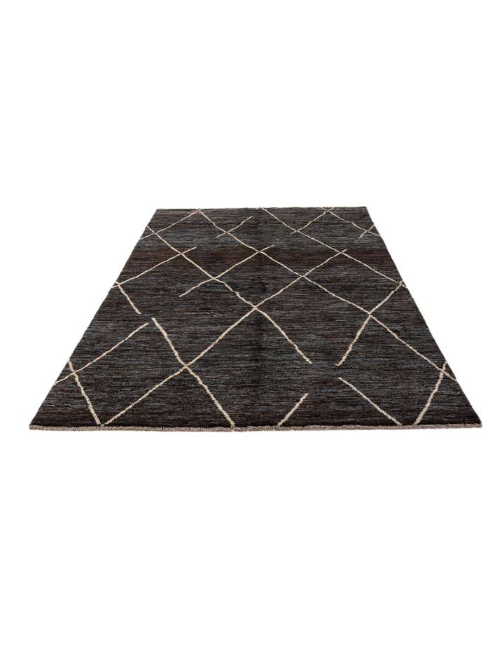 5' 4 x 8' 10 Hand Knotted Moroccan Wool Rug