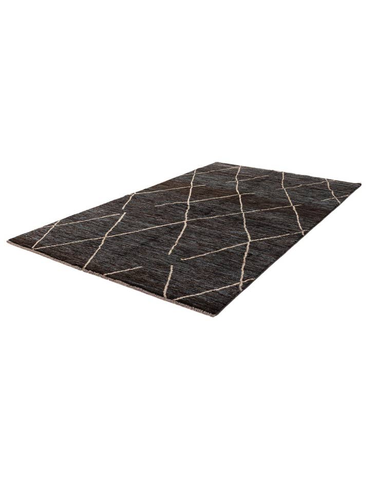 Detail image of 5' 4 x 8' 10 Hand Knotted Moroccan Wool Rug