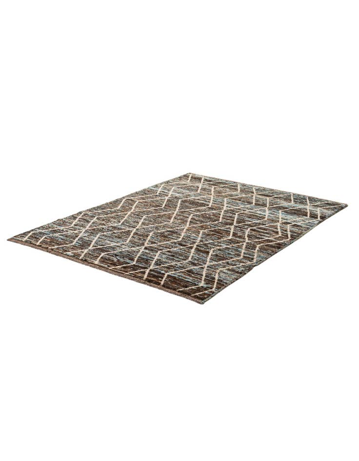 Detail image of 5' 7 x 7' 8  Hand Knotted Moroccan Wool Rug