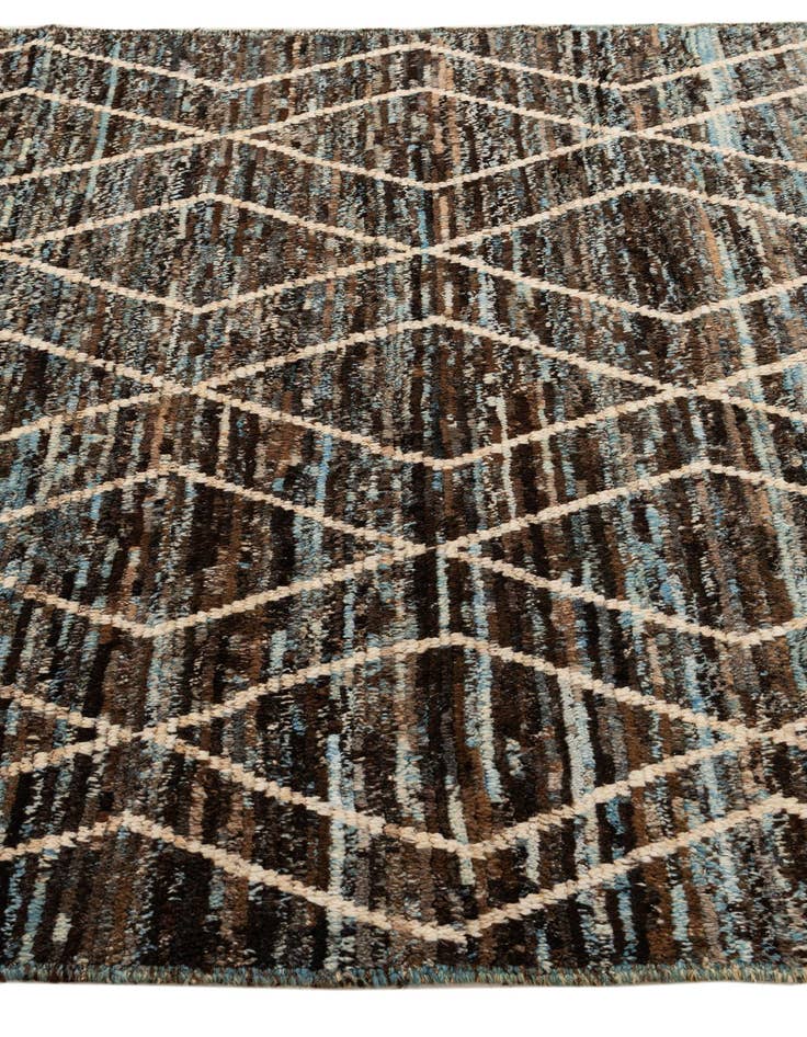 Detail image of 5' 7 x 7' 8  Hand Knotted Moroccan Wool Rug