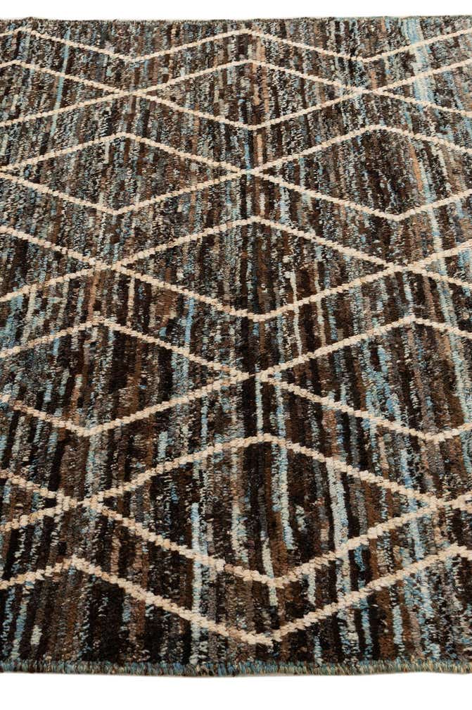 5' 7 x 7' 8 Hand Knotted Moroccan Wool Rug