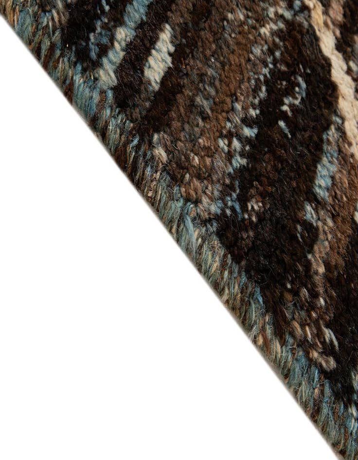 Detail image of 5' 7 x 7' 8  Hand Knotted Moroccan Wool Rug